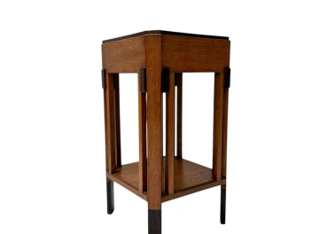 Art Deco Modernist Pedestal by Anton Lucas for N.V. Meubelkunst Leiden, 1920s